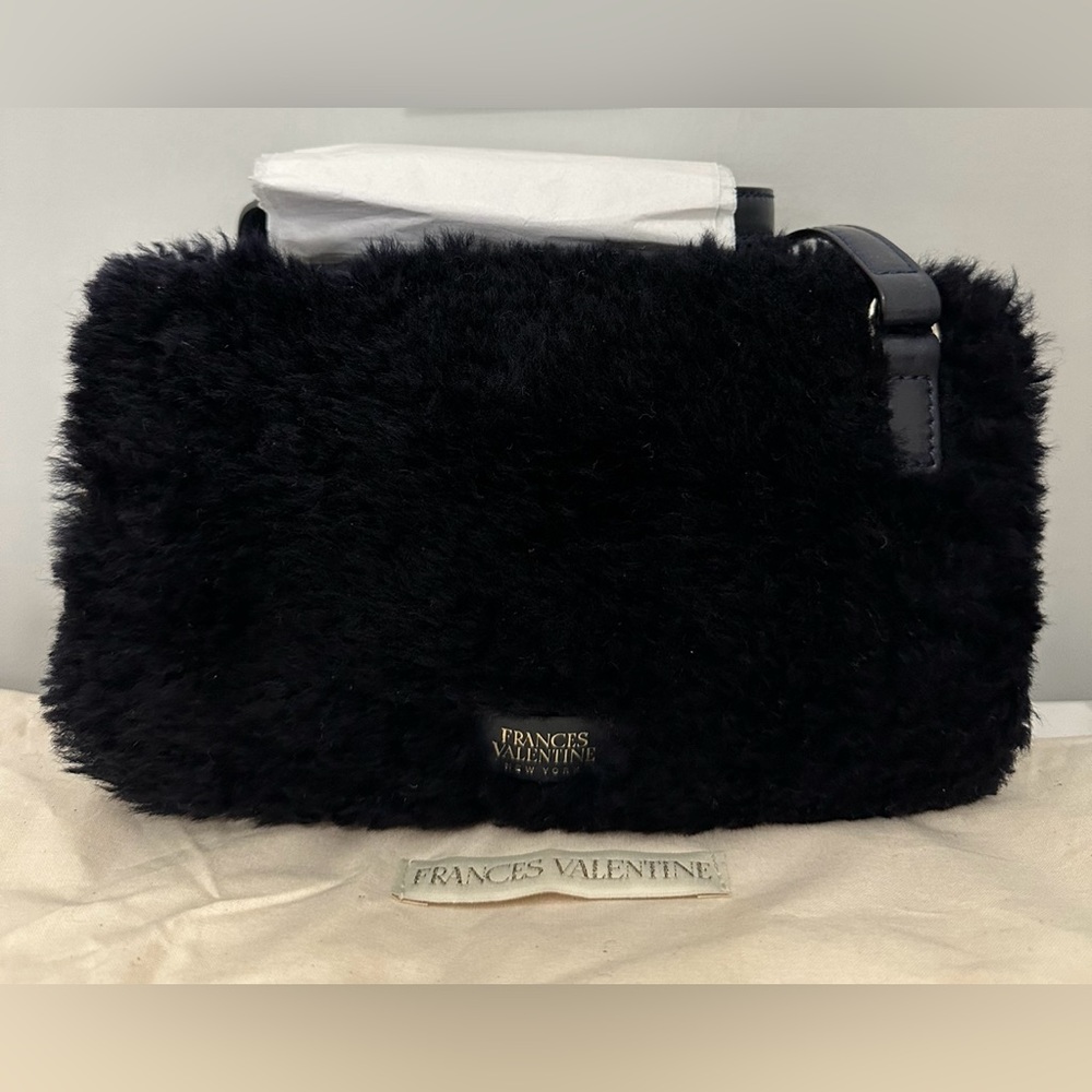 Nwt Frances Valentine Lucy shearling camera bag